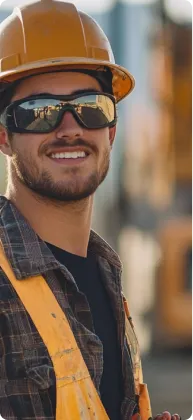 Worker on a construction site